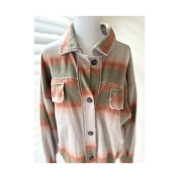 Free People Plaid Shacket - Picture 2 of 12